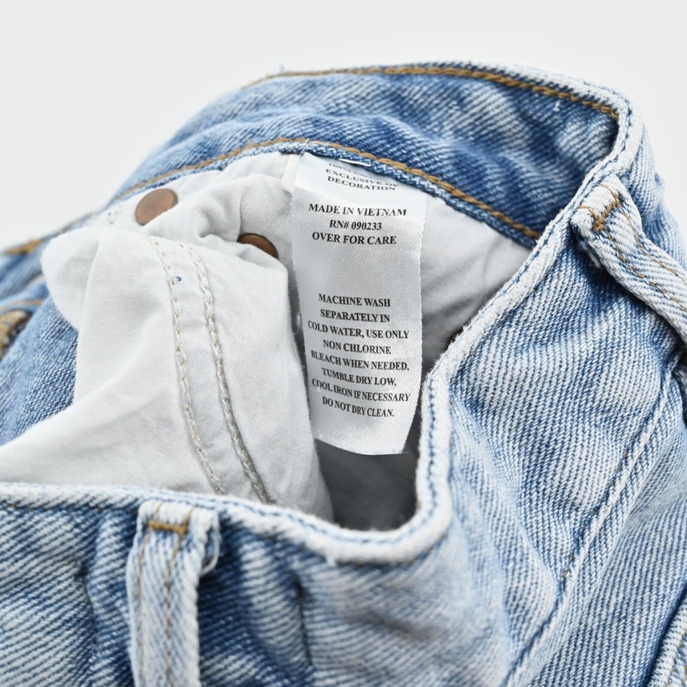 Playboy X Pacsun Slash Mom‎ Jeans Size 25 Distressed Rainbow Paint Pocket Pride - Picture 7 of 12